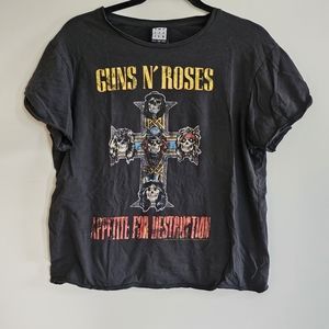 Amplified Guns N' Roses Appetite For Destruction Rock Band Tee, Size Medium